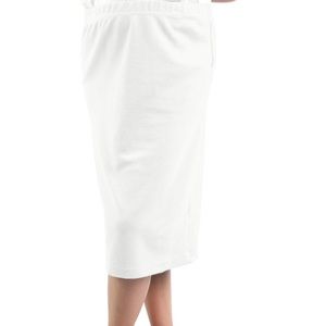 NWT Girls Nuggles White Straight midi skirt